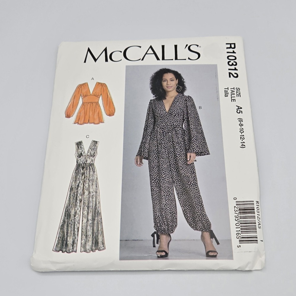 McCall's R10312 sz A5 6 8 10‎ 12 14 Romper and Jumpsuits 2019